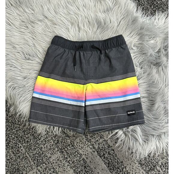 Hurley Boys Colorblock UPF‎ 50 Swim Trunks Size 5/6 - Picture 1 of 3